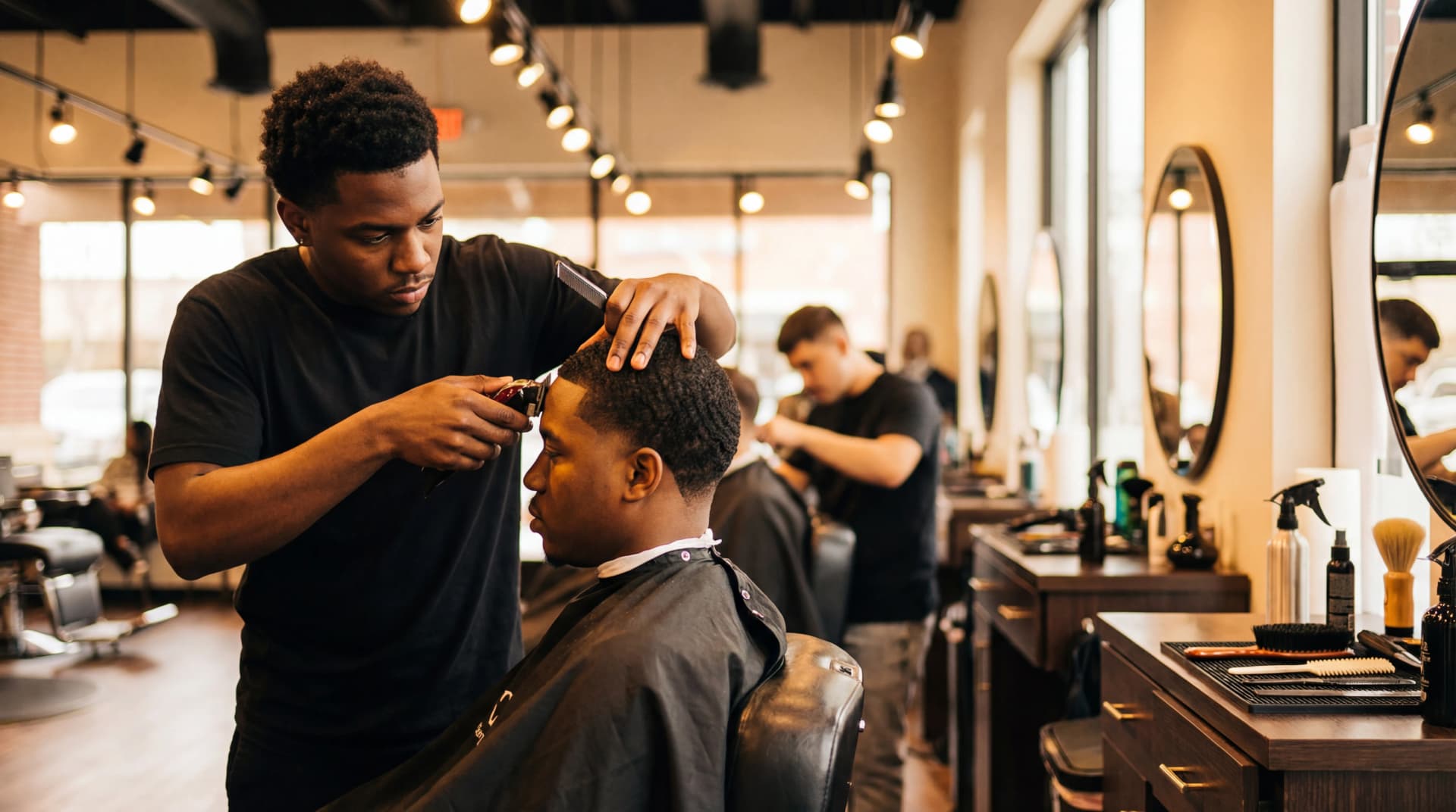 Barbering program at ICBAS